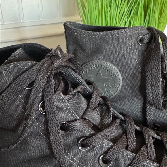 Converse Classic ALL Black High-Tops Sz12 Men’s Sz14 Women’s - Picture 2 of 7